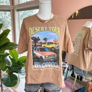 Vintage Style Desert Tour Bronco Graphic T-Shirt (XL)